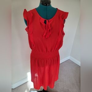 Gap Sleeveless Ruffle Dress